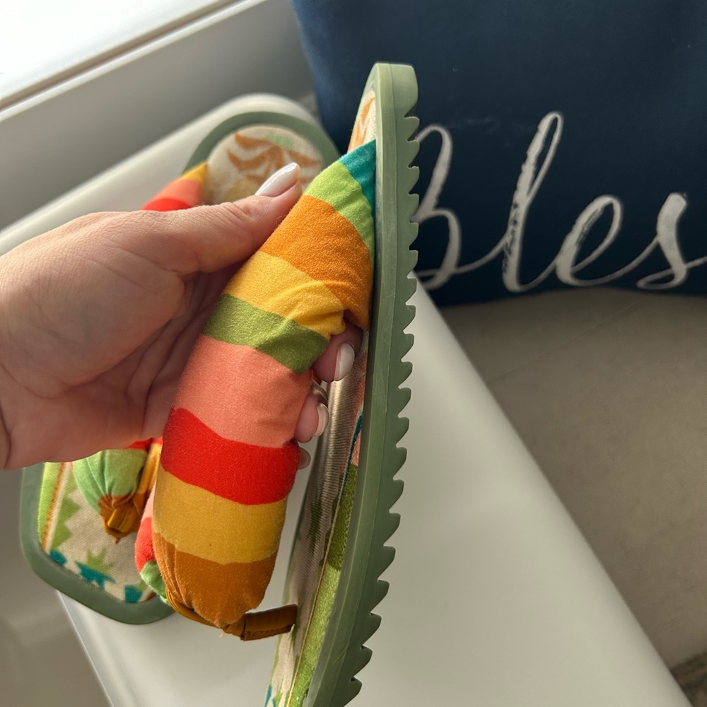 FARM Rio Multicolor Striped Sandals - Picture 5 of 5